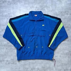 Y2K Nike 90s Blue windbreaker jacket gray tag